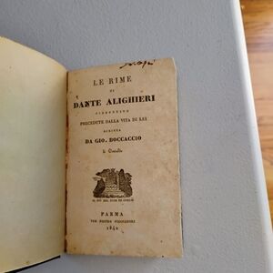 Le Rime di Dante Alighieri Book